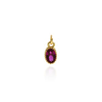 Individualism Jewelry Pendant-Exquisite Oval Zircon Pendant-DIY Jewelry Accessories  9.5x5mm