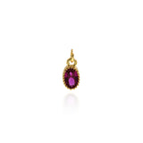 Individualism Jewelry Pendant-Exquisite Oval Zircon Pendant-DIY Jewelry Accessories  9.5x5mm