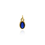 Individualism Jewelry Pendant-Exquisite Oval Zircon Pendant-DIY Jewelry Accessories  9.5x5mm