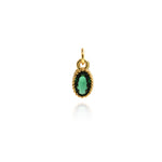 Individualism Jewelry Pendant-Exquisite Oval Zircon Pendant-DIY Jewelry Accessories  9.5x5mm