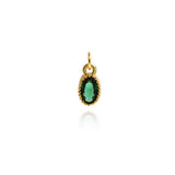 Individualism Jewelry Pendant-Exquisite Oval Zircon Pendant-DIY Jewelry Accessories  9.5x5mm