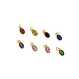 Individualism Jewelry Pendant-Exquisite Oval Zircon Pendant-DIY Jewelry Accessories  9.5x5mm