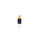Individualism Jewelry Pendant-Exquisite Long Square Zircon Pendant-DIY Jewelry Accessories  9.5x5.5mm