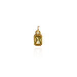 Individualism Jewelry Pendant-Exquisite Long Square Zircon Pendant-DIY Jewelry Accessories  9.5x5.5mm