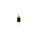 Individualism Jewelry Pendant-Exquisite Long Square Zircon Pendant-DIY Jewelry Accessories  9.5x5.5mm
