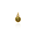 Minimalist Jewelry Pendant-Round Zircon Pendant-DIY Jewelry Accessories  7mm