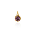 Minimalist Jewelry Pendant-Round Zircon Pendant-DIY Jewelry Accessories  7mm