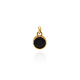 Minimalist Jewelry Pendant-Round Zircon Pendant-DIY Jewelry Accessories  7mm