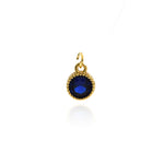 Minimalist Jewelry Pendant-Round Zircon Pendant-DIY Jewelry Accessories  7mm