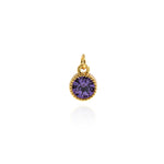 Minimalist Jewelry Pendant-Round Zircon Pendant-DIY Jewelry Accessories  7mm