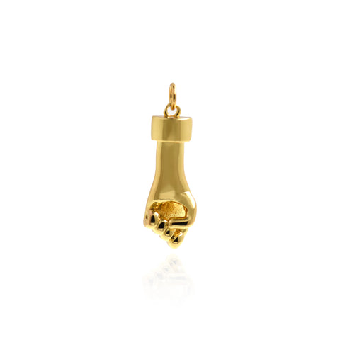 Minimalist Jewelry-Fist Pendant-DIY Jewelry Making  27.5x10mm