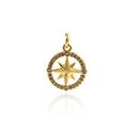 Individualism Jewelry-Micropavé Stud Center Polaris Pendant-DIY Jewelry Making  13mm