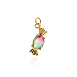 Minimalist Jewelry-Exquisite Candy Zircon Pendant-DIY Jewelry Making  20x7mm