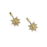 Round Evil Eye Pendant-Evil Eye Zircon Pendant-Exquisite Evil Eye  24x17.5mm