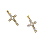 Personal Jewelry-Exquisite Micropavé Cross Pendant-DIY Jewelry  25x16mm