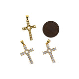 Personal Jewelry-Exquisite Micropavé Cross Pendant-DIY Jewelry  25x16mm