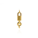 Personalized Jewelry-Minimalist Lock Key Pendant-DIY Jewelry  20.5x6mm
