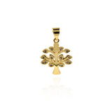 Minimalist Pendant-Delicate Tree Pendant-Family Tree Pendant  18x16mm
