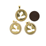 Snake-Shaped Pendant, Disc Snake Necklace, Crawling Pendant, DIY Jewelry Making Accessories  22mm
