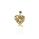 Heart-shaped Butterfly Pendant-Personalized Butterfly for Lady-Mother Gift  18.5x15.5mm