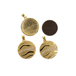 Personalized Jewelry Pendant-Micropavé Round Delicate Pendant  22mm