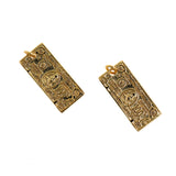 Exquisite  Rectangular Banknote Pendant-Money Bag Medal, Bracelet Charm, DIY Charm  26x12mm