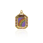 Individualism Jewelry-Hold Enamel Rainbow Pendant-DIY Jewelry  23x17.5mm
