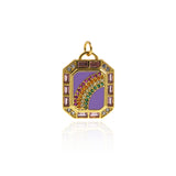 Individualism Jewelry-Hold Enamel Rainbow Pendant-DIY Jewelry  23x17.5mm