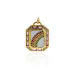 Individualism Jewelry-Hold Enamel Rainbow Pendant-DIY Jewelry  23x17.5mm