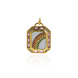Individualism Jewelry-Hold Enamel Rainbow Pendant-DIY Jewelry  23x17.5mm