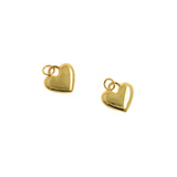 Tiny Gold Heart Pendant 18K Gold filled  Gift for her   Minimalist jewelry  13.5x13mm