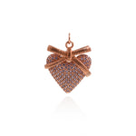 18K Gold Filled Heart Pendant Necklace,Heart Charm,DIY Jewelry Making  25x21mm