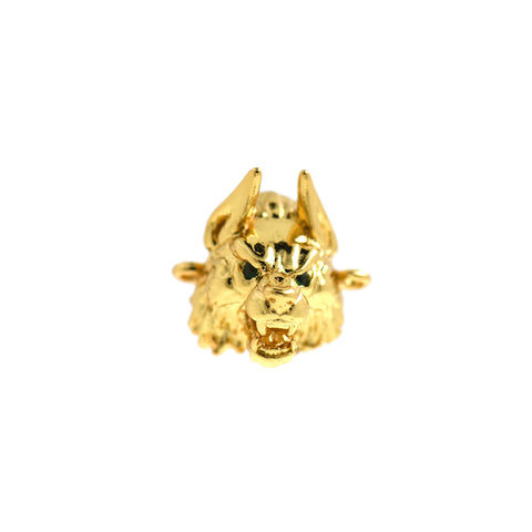 Minimalist Jewelry-Wolf Head Pendant-Animal Jewelry-DIY Jewelry  16x14x12mm