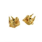 Minimalist Jewelry-Wolf Head Pendant-Animal Jewelry-DIY Jewelry  16x14x12mm