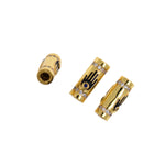 Shiny Gold Plated Micro Pave Hamsa Bracelet Charms, Zirconia Beads, Micro Pave Hamsa Beads  8x18.5mm