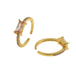 Personalized Jewelry-Minimalist Micropavé Rings-DIY Jewelry Making  15.5x5mm
