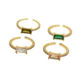 Personalized Jewelry-Minimalist Micropavé Rings-DIY Jewelry Making  15.5x5mm