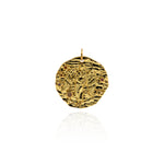 Personalized Pendant-Round Twelve Constellation Zircon Pendant-DIY Jewelry Making  22mm