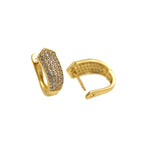 Individualism Jewelry-Micropavé Earrings-DIY Jewelry Making  17x15x7.5mm