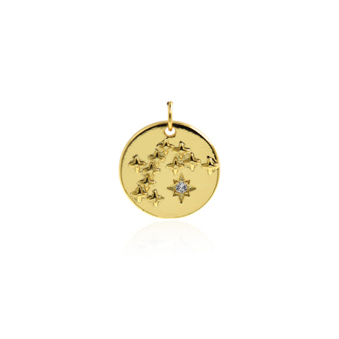 Minimalist Jewelry-Polaris Zircon Pendant-DIY Jewelry Making  17mm