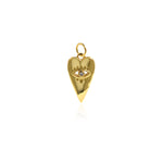 Minimalist Jewelry-Heart-shaped Evil Eye Zircon Tuned-DIY Jewelry Making  18x10mm