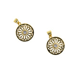 Minimalist Jewelry-Round Zircon Pendant-DIY Jewelry Making  16.5mm