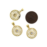 Minimalist Jewelry-Round Zircon Pendant-DIY Jewelry Making  16.5mm