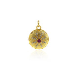 Round Necklace, Round Pendant  Jewelry Pendant, DIY Jewelry Making Accessories  15mm