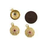 Round Necklace, Round Pendant  Jewelry Pendant, DIY Jewelry Making Accessories  15mm