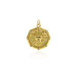 Exquisite Lion Zircon Pendant-Animal Pendant-Personalized Jewelry Making   22.5x22.5mm