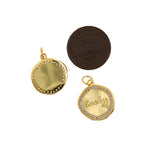 Exquisite Coin Lucky Pendant-Coin Jewelry-Minimalist Pendant-Gift for Good Friends  18.5x6mm