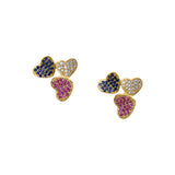 Exquisite Heart Pendant-Micropavé Heart Pendant-Personalized Jewellery  18x16mm