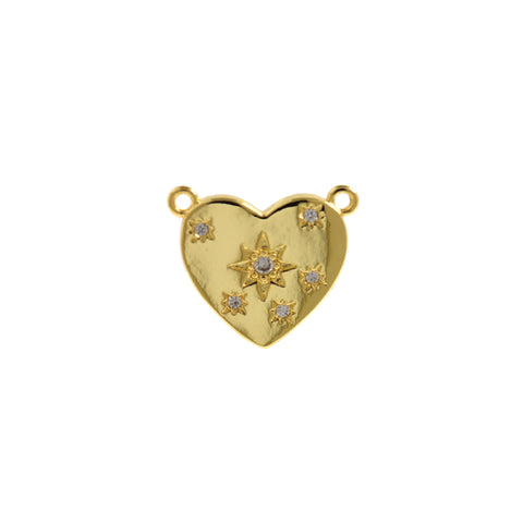 Personalized Jewelry Making-Heart Shaped Polaris Pendant-DIY Jewelry Making  19x16.5mm