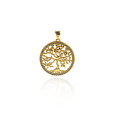 Personalized Jewelry Making-Round Tree of Life Pendant-DIY Jewelry Making  24mm